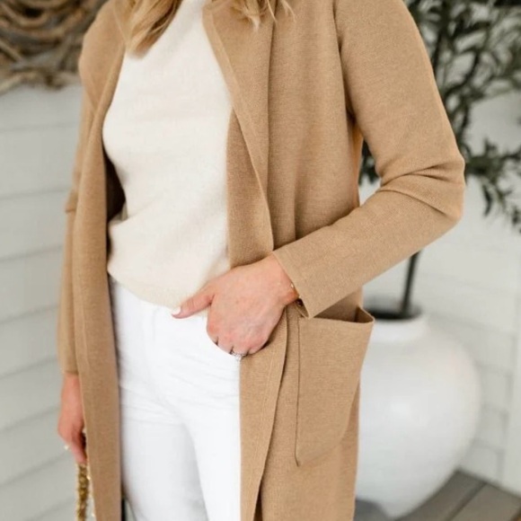 J. Crew Light Gray Open Front Cardigan - Picture 4 of 4